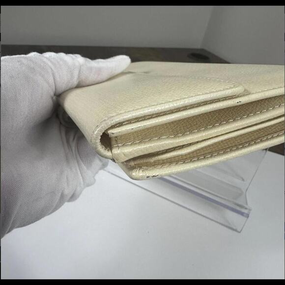 CHANEL Pale Yellow Leather CC Vintage Long Wallet 9728895 (CCXX150) - Picture 9 of 16